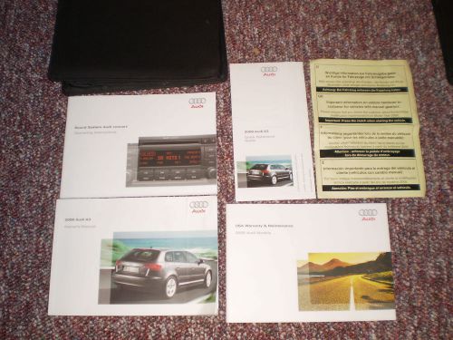 2008 audi a3 car owners manual books guide case all models