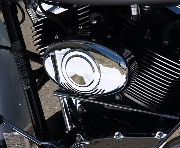 Mini-beast iii chrome electric horn for harley twin cam 88 style super loud!