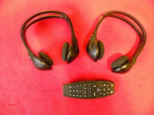 2 wireless headphones &amp; 1 tv dvd remote for a gm vehicle entertainment system