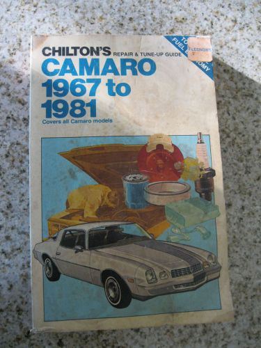 Chilton&#039;s camaro 1967 to 1981