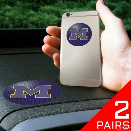 Fanmats - 2 pairs of university of michigan dashboard phone grips 13058