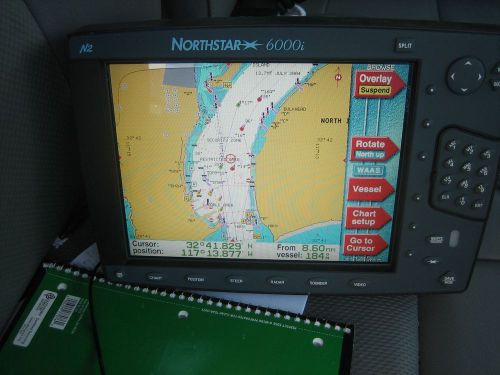 Northstar 6000i gps chart radar sounder 10&#034; display