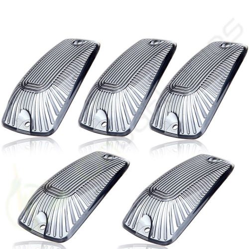 5pcs cab marker roof clearance light clear cover for chevrolet c1500 c2500 c3500