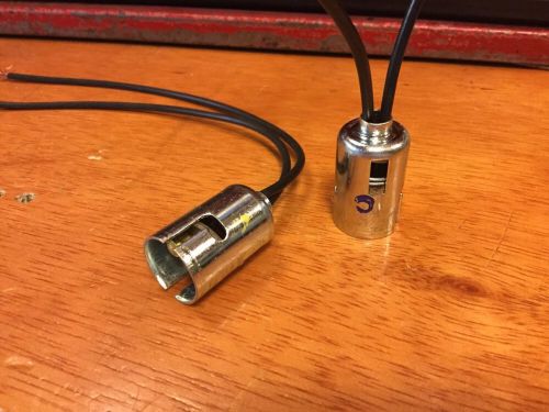 Old vintage art deco new head tail light socket  2 wires connectors scta hot rod