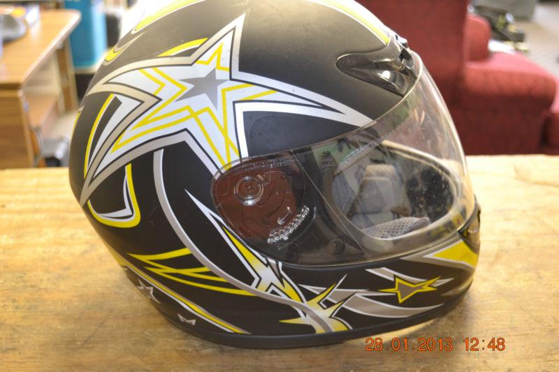 Buy TMS Shooting Star Helmet ~ Med. FMVSS 218 Motorcycle Clear Shield w ...