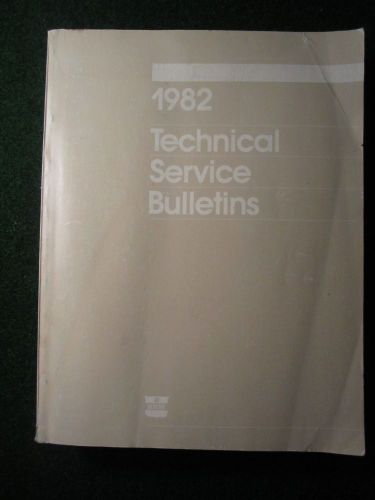 1982 chrysler plymouth dodge technical service bulletins manual