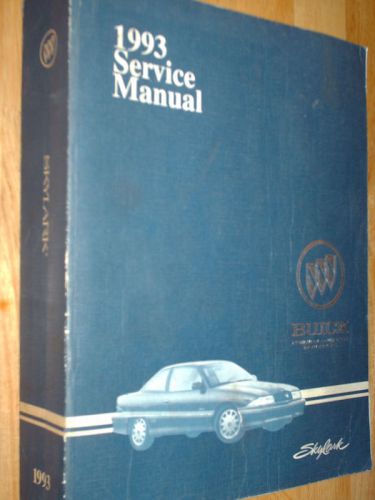 1993 buick skylark shop manual / original shop book!