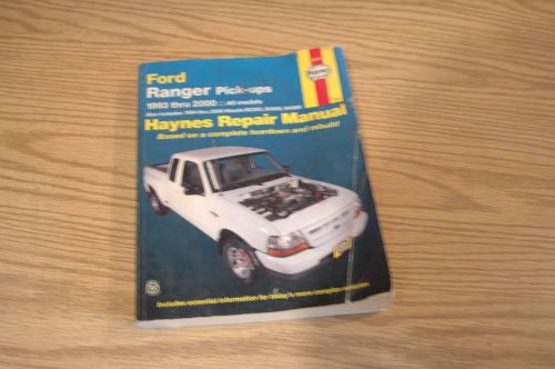 Haynes ford ranger pick-ups repairmanual 1993-2000