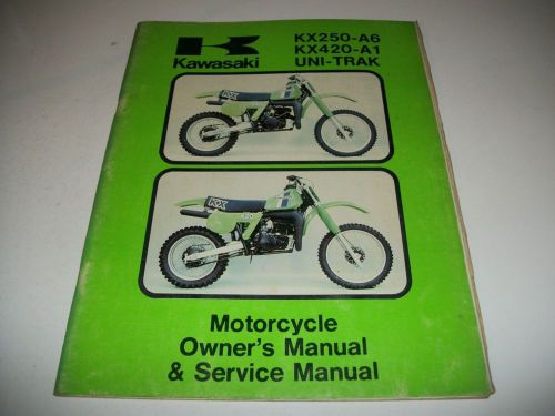 Kawasaki owners service manual kx 250-a6 kx 420-a1 c10