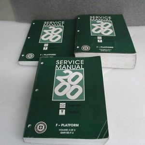 2000 camaro firebird service repair shop manual set (3)  f-car