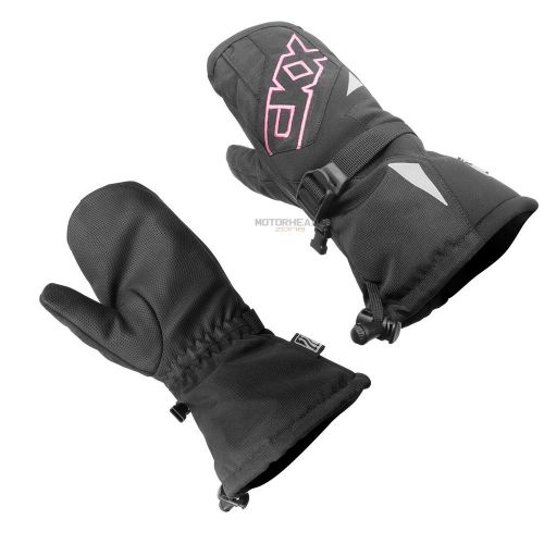 Snowmobile ckx technoflex junior mittens medium black  pink youth winter snow