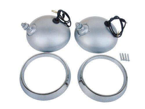 Pg classic 2209-nb mopar 1970-71 cuda road lamp housing bezel,chrome bezel