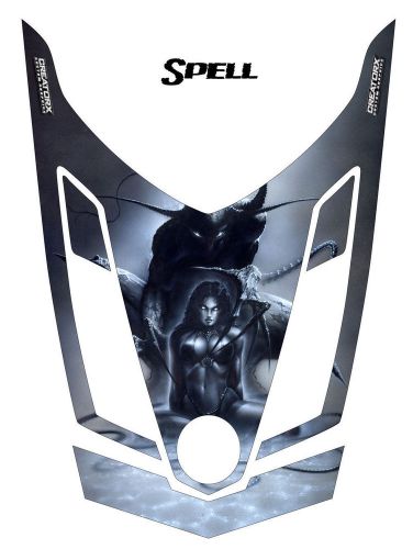 Ski-doo rev xr renegade adrenaline snowmobile hood creatorx graphics kit spell