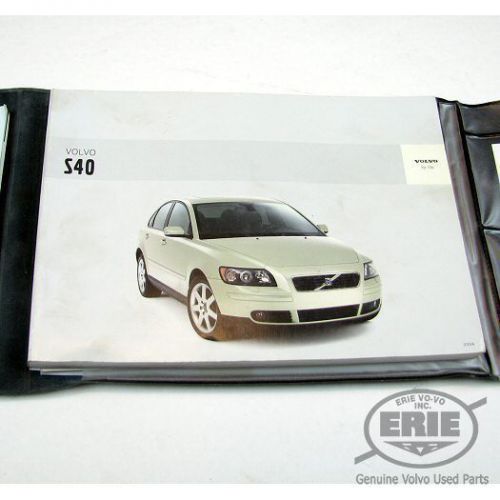 Original volvo owner&#039;s manual w/ case for volvo s40 2004