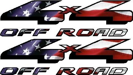 4x4 american flag decal custom replacement stickers for truck 4x4