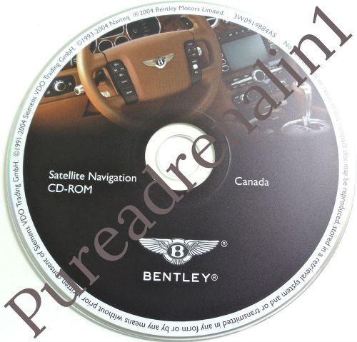 04 05 2006 bentley continental gt coupe flying spur navigation cd rom canada