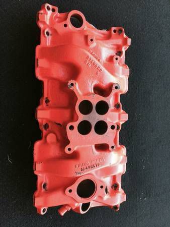 283 cast iron 4 barrel intake manifold - casting #8746829