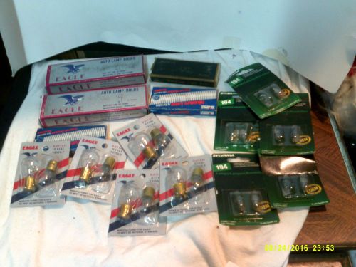 Lot of new old stock car light bulbs 67,97,24,57,194na,194 &amp; 1141