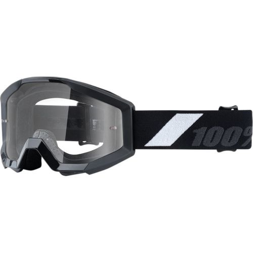 100% strata jr goliath clear youth motocross off road dirt bike goggles