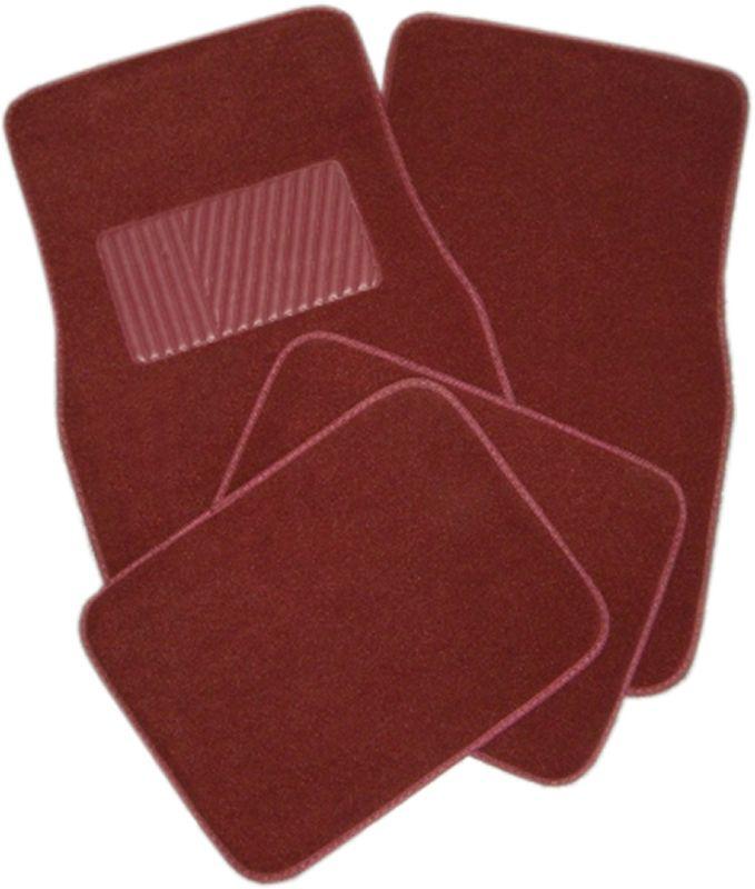 New maroon carpet car truck auto interior floor mats set #2