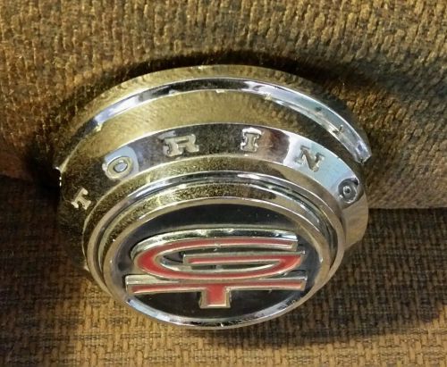 1968 torino gt fastback tail panel center emblem c80b 6340316-c