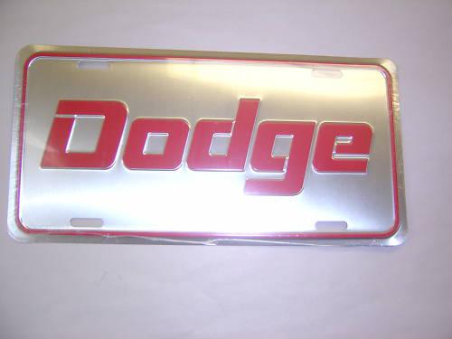 Dodge license plate