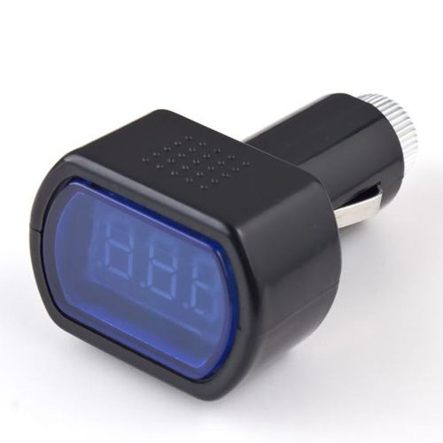 New led display cigarette lighter electric voltage meter for auto car battery er