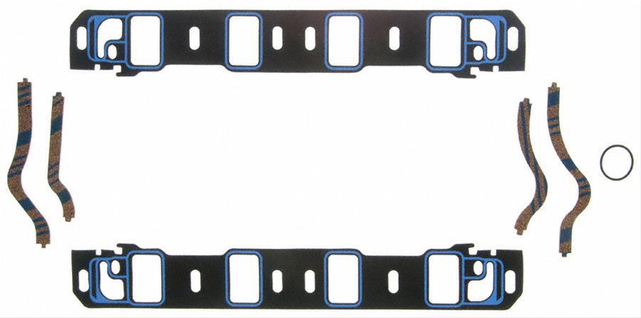 Fel-pro 1262s3 performance ford intake manifold gasket sets 2.10" x 1.28" port -