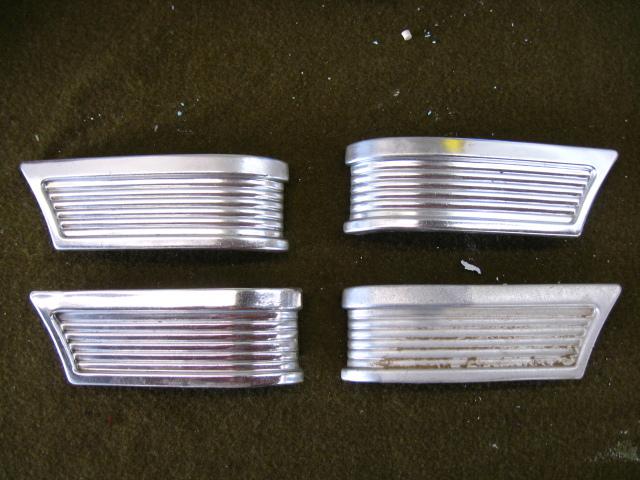 1962-64 park lamp bezels moldings