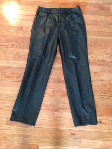 Great pair of black leather colebrook & co pants