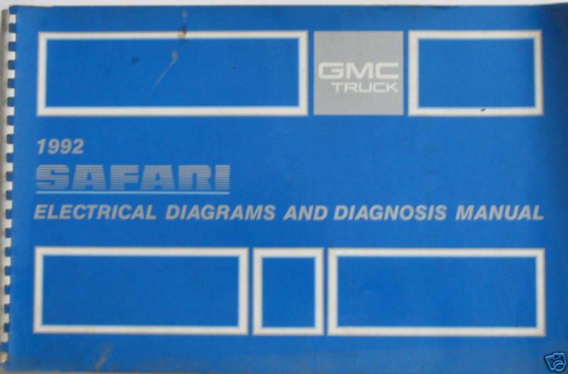 1992 safari electrical wiring diagrams manual