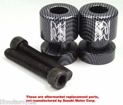 Suzuki gsxr 600 750 1000 1100 carbon swingarm spools 