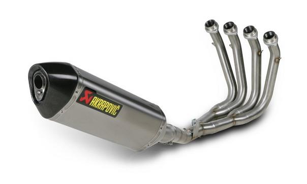 Akrapovic racing 4:2:1 full exhaust system hex ss/ss/ti/cf for yamaha fz8 11-12