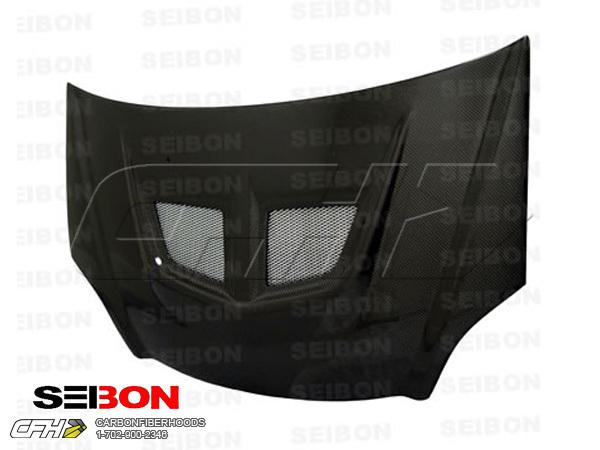 Seibon carbon fiber evo-style carbon fiber hood kit auto body honda civic 02-05