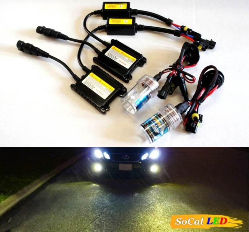 New h10 3000k digital hid upgrade kit ac 35w golden yellow ultra slim ballast s1