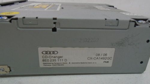 Audi a4 s4 rs4 b7 convertible cabriolet 6 cd changer loader 8e0035111d fast post