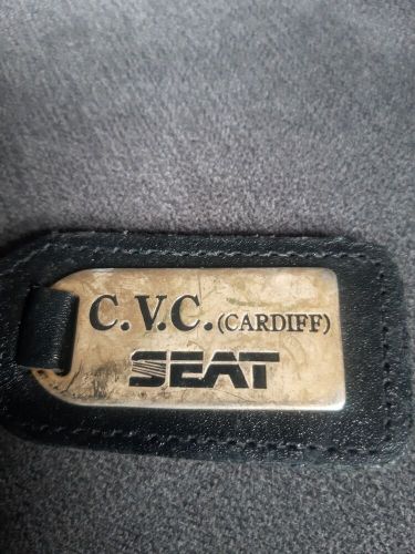 Genuine seat cvc cardiff leather keyring