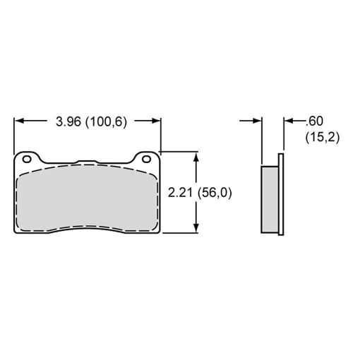 Wilwood 15a-7263k - polymatrix a street performance brake pads