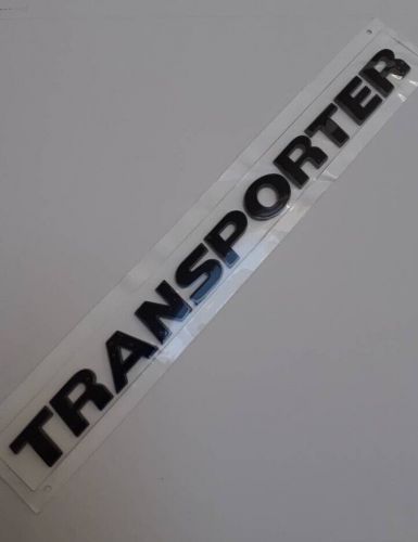 Transporter gloss black boot tailgate badge