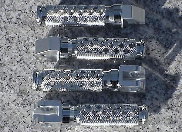 Suzuki gsxr 600 750 1000 hayabusa busa chrome foot pegs