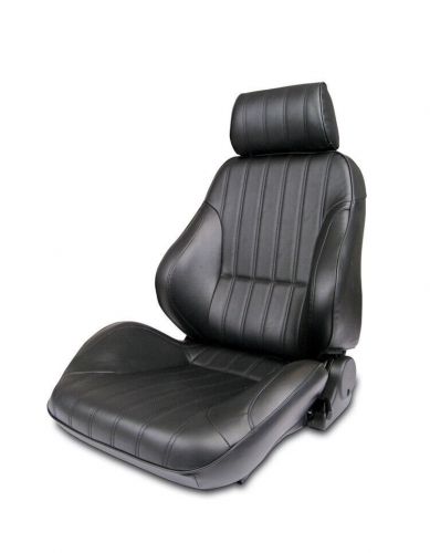 Scat rally recliner seat - lh - black vinyl