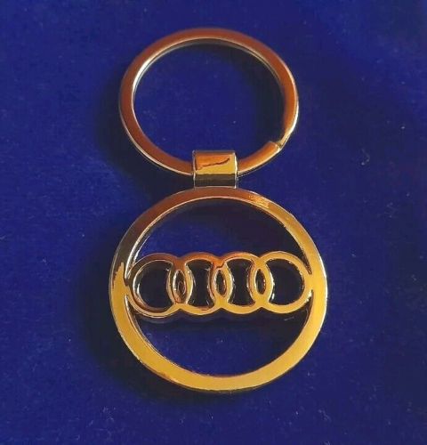 Audi keyring 24ct gold plated gift bag