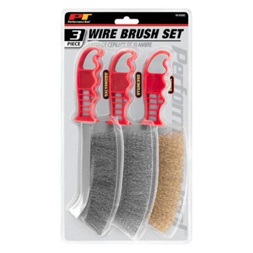 Performance tool w4990 - 3-piece plastic wire brush set