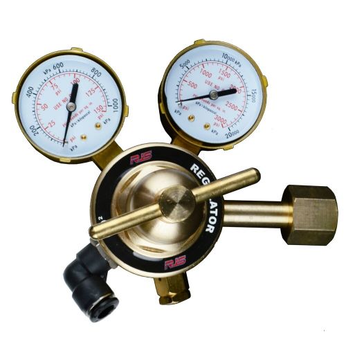 Rjs c02 racing air regulator psi regulator tank and line pressure gauges cga320