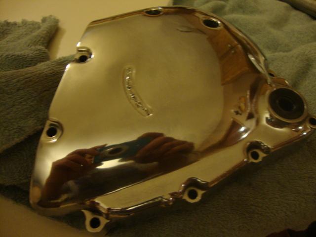 Honda cb750  cb 750 sohc polished left  shift  tranmission engine cover chopper