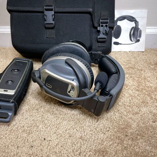 Lightspeed tango wireless anr aviation headset bluetooth with dual ga plugs