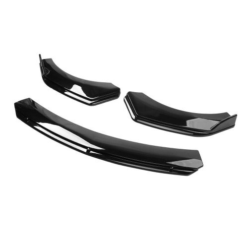 For bmw front rear bumper lip spoiler splitter body kit side skirt glossy black