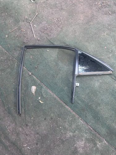 13-15 cadillac ats rear left side door quarter window glass oem