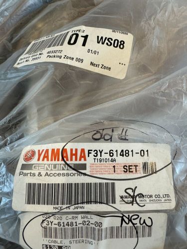 New oem 2019-2020 yamaha ex deluxe / sport steering cable f3y-61481-01-00