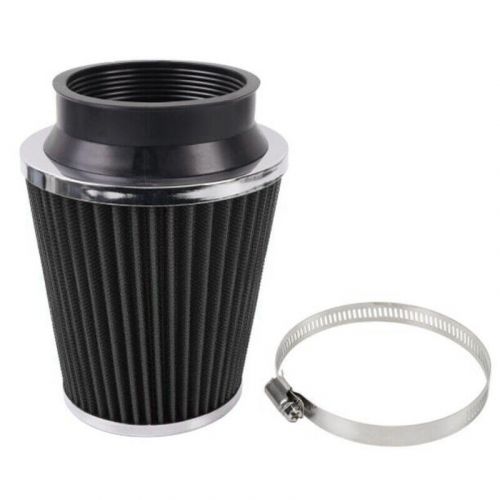 76mm high flow inlet cleaner dry filter cold air intake cone clamp replacement